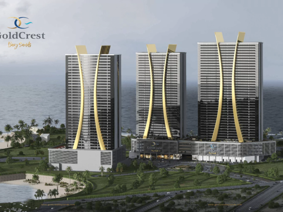 Flats & Duplex Apartments for Sale & Rent in Goldcrest Bay Sands, HMR Waterfront, Karachi