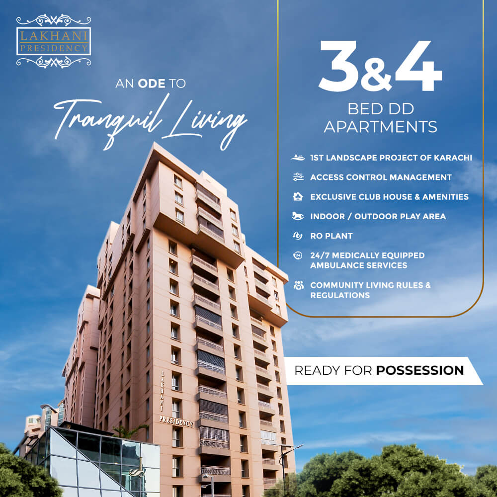 Lakhani Presidency Luxury Flats & Penthouses For Sale In Karachi