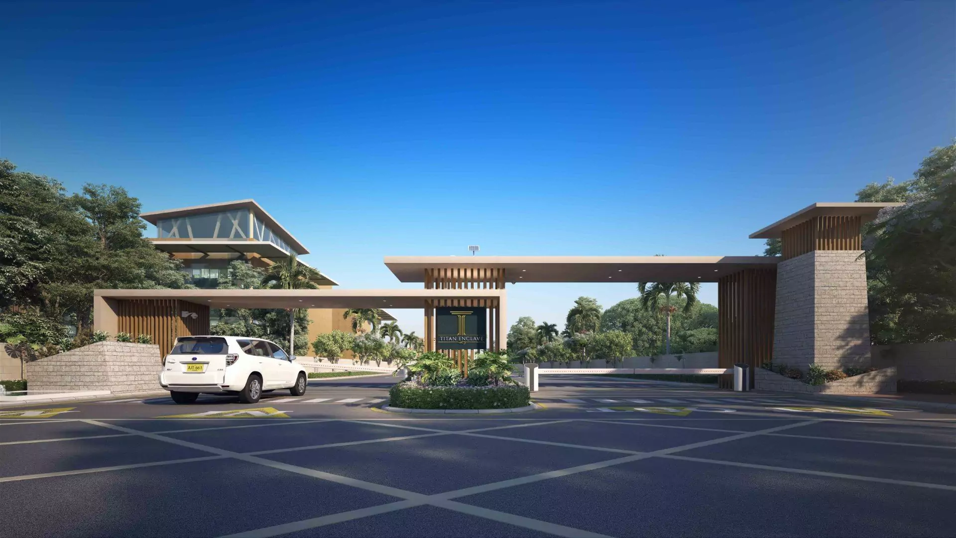 Main Gate In Titan Enclave Prime Location Plots for Sale in Karachi Main Gate In Titan Enclave Prime Location Plots for Sale in Karachi