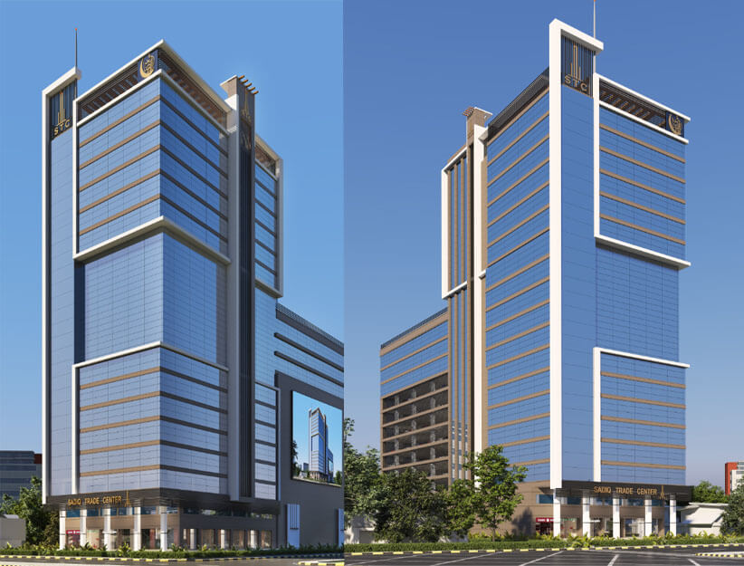 Sadiq Trade Center Premium Office Spaces For Sale in SMCHS Block 2 Pechs Karachi