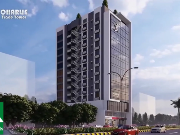 Secure Your Prime 1100 sqft Office in Charlie Trade Tower SMCHS Near Shahrah-e-Faisal Karachi