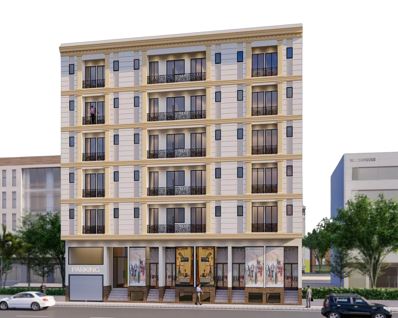 The Nishat Residency Dha Phase 6 Defence Karachi (1) The Nishat Residency: Luxury 3 Bed Apartments and Showrooms in DHA Phase 6, Karachi